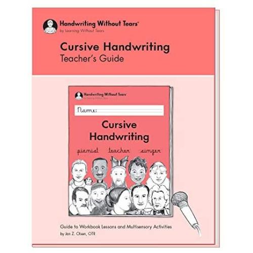 Learning Without Tears - Cursive Handwriting Teachers Guide, Current Edition - Handwriting Without Tears Series - 3rd Grade Writing Book - Writing, Language Arts Lessons - for School or Home Use