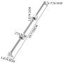 BestEquip Linear Rail Slide 2PCs 16mm x 500mm Linear Bearing Slide Set with 4Pcs Block Bearings SC20UU+4Pcs Shaft Support Linear Shaft CNC Parts Kits for Electronic Equipment Guide Bar