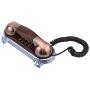 Corded Antique Telephone,Retro Wall Mounted Telephone Corded Phone Landline Fashion Telephone for Home Hotel(Red)