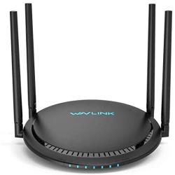 1200Mbps Smart WiFi Router, WAVLINK AC1200 Dual-Band Gigabit Ethernet Router WiFi Wireless 5Ghz + 2.4Ghz Gaming WiFi Router High Speed Wireless WiFi Box with Long Range for Gaming Xbox Playstation PC