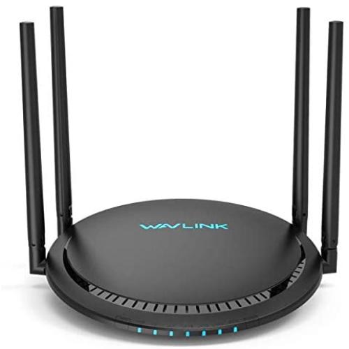 1200Mbps Smart WiFi Router, WAVLINK AC1200 Dual-Band Gigabit Ethernet Router WiFi Wireless 5Ghz + 2.4Ghz Gaming WiFi Router High Speed Wireless WiFi Box with Long Range for Gaming Xbox Playstation PC