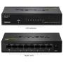 TRENDnet - TEG-S82G 8-Port Gigabit GREENnet Switch, TEG-S82G, Ethernet Splitter, Ethernet/Network Switch, 8 x 10/100/1000 Mbps Gigabit Ethernet Ports,16 Gbps Switching Capacity, Metal, Lifetime Protection Black