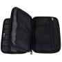 BUBM Double Layer Electronic Accessories Organizer, Travel Gadget Bag for Cables, USB Flash Drive, Plug and More, Perfect Size Fits for iPad Mini (Medium, Black)