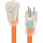 Amazon Basics 12/3 SJTW Heavy-Duty Lighted Extension Cord | Orange, 25-Foot