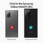 ESR Metal Kickstand Case Compatible with Samsung Galaxy Note 20 Ultra (6.9-Inch) [Vertical and Horizontal Stand] [Reinforced Drop Protection] – Translucent Black