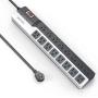BESTEK 16-Outlet Power Strip Surge Protector with 15A 1875W 6 Feet Long Power Cords, 500Joules,Wide Spaced Multi Outlets Plugs Sockets Slanted for Entertainment Center and More BESTEK 16-Outlet Power Strip Surge Protector with 15A 1875W 6 Feet Long Power Cords, 500Joules,Wide Spaced Multi Outlets Plugs Sockets Slanted for Entertainment Center and More