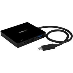 StarTech.com USB C Hub - 3 Port USB C to USB-A (3x) - with Power Delivery (USB PD) - USB-C Hub - Powered USB Hub (HB30C3APD)