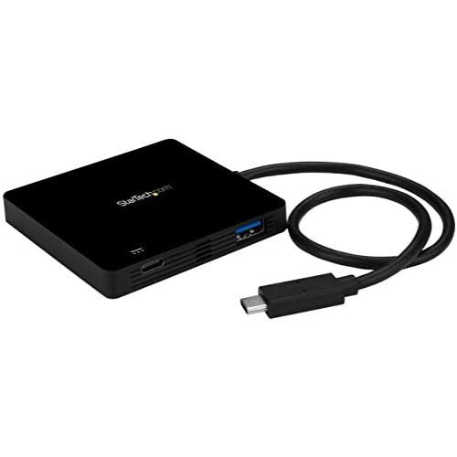 StarTech.com USB C Hub - 3 Port USB C to USB-A (3x) - with Power Delivery (USB PD) - USB-C Hub - Powered USB Hub (HB30C3APD)