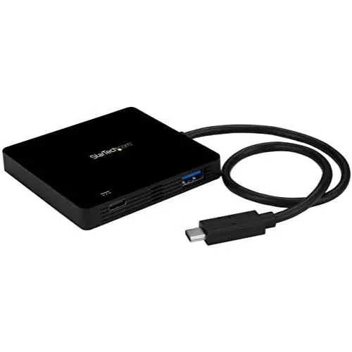 StarTech.com USB C Hub - 3 Port USB C to USB-A (3x) - with Power Delivery (USB PD) - USB-C Hub - Powered USB Hub (HB30C3APD)