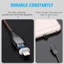 Magnetic Charging Cable 2Pack 6ft and 6Pack Magnet Adapter for Android Mirco USB Type-C Smartphone and iPhone Ipad
