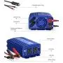 BESTEK 500W Power Inverter DC 12V to 110V AC Converter with 4.8A Dual USB Car Charger ETL Listed (Blue)