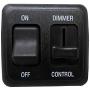 12 Volt DC Dimmer Switch for LED, Halogen, Incandescent - RV, Auto, Truck, Marine, and Strip Lighting (Large Slider, Black)