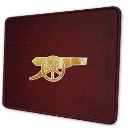 Golden Gun Mouse Pad with Stitched Edge, Premium-Textured Gaming Mouse Mat, Non-Slip Rubber Base Mousepad for Laptop, Computer & PC, 10.2x8.3x0.12 inch