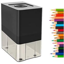 Electric Pencil Sharpener,Automatic Sharpener,Heavy Duty Blade for Fast Sharpen,Auto Stop,for No.2/Colored Pencil,with AC Power Adapter & Cleaning Brush,Suitable for Home School Office Art Studio