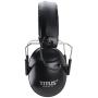 TITUS EB2 Low Profile Smart Series Electronic Noise Cancelling Hearing Protection, Noise Management Earmuffs