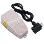 Twidec/Heavy Duty Foot Switch SPDT NO NC AC250V 10A Electric Pedal Momentary Foot Pedal Switch with 5-ft Cable with Piggyback Plug (3-Pronged) FS-3XCT