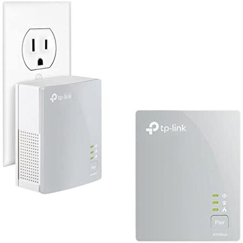 TP-Link AV600 Powerline Ethernet Adapter(TL-PA4010 KIT)- Plug&Play, Power Saving, Nano Powerline Adapter, Expand Home Network with Stable Connections