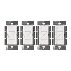 Lutron PD-6WCL-WH Caseta Wireless Smart Lighting Dimmer Switch, White (4 Pack)