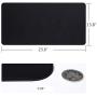 Soyan Dual-Sided PU Leather Desk Pad/Mouse Pad for Office & Home, Waterproof Desk Blotter Pad with Comfortable Writing Surface, 23.6”x13.8” (Black)