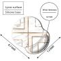 Boutilon Wrist Mouse Pad, Non-Slip Ergonomic Mouse Pad with Gel Wrist Rest Support, Gaming Mouse Pad with Lycra Cloth 8.7 x 7.5 inches Pad for Computer, Laptop, Home, Office (Noble Marble-Wrist)