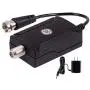 GE Indoor TV Antenna Amplifier Low Noise Antenna Signal Booster Clears Up Pixelated Low-Strength Channels HD TV Digital VHF UHF AC Power Adapter Black 42178