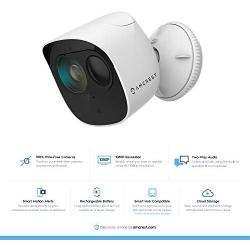 Amcrest 1080p SmartHome Battery Camera, Add On Camera, Indoor/Outdoor Wireless Battery Powered Security Camera, IP65 Weatherproof WiFi Home Security Camera, SmartHub Required, Not Included, AB2WFCAM
