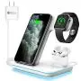 WAITIEE Wireless Charger, 3 in 1 Qi-Certified 15W Fast Charging Station for Apple iWatch Series SE/6/5/4/3/2/1,AirPods, Compatible for iPhone 12/11 Series/XS MAX/XR/XS/X/8/8 Plus/Samsung (White) WAITIEE Wireless Charger, 3 in 1 Qi-Certified 15W Fast Charging Station for Apple iWatch Series SE/6/5/4/3/2/1,AirPods, Compatible for iPhone 12/11 Series/XS MAX/XR/XS/X/8/8 Plus/Samsung (White)
