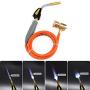 AOUSTHOP Gas Self Ignition Turbo Torch With Hose Solder Propane Welding Torch For HVAC Plumbing 4 Adjustable Temperature & Flame