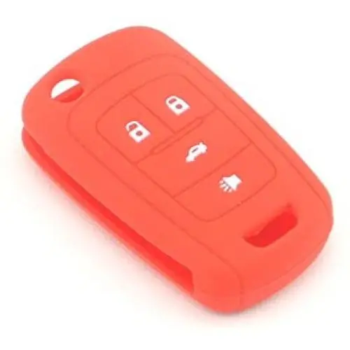 iSaddle Silicone Protecting Vehicle Remote Start Key Case Cover Fob Holder for Chevrolet Camaro Cruze Equinox Malibu Orlando Sonic (Red Color) iSaddle Silicone Protecting Vehicle Remote Start Key Case Cover Fob Holder for Chevrolet Camaro Cruze Equinox Malibu Orlando Sonic (Red Color)