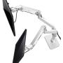 Bestand Premium Dual Monitor Stand - Dual Monitor Mount for LED LCD,Up to 17-27 Screen,Aluminum (Silver)