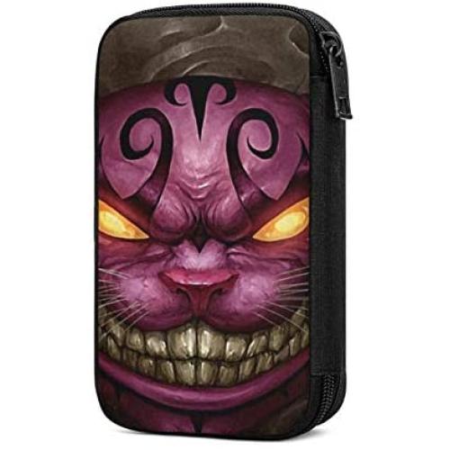 Hxuedan Cheshire Cat The Data Cable Storage Bag is A Portable and Independent Design SuitableVFor Travelers to Place The Data Cable, Earphone and Electronic Product Data Cable Storage Bag