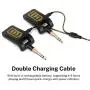 Donner Wireless Guitar Transmitter Receiver, 2.4GHZ Wireless Guitar System Stereo 1/4” & 1/8” 2 in 1 Plugs Rechargeable 6 Channels for Electric Guitar, Bass, Violin (Original Series Zero2)