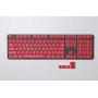 HK Gaming 108 Double Shot PBT Pudding Keycaps Ansi/ISO - OEM Profile Pudding Keyset 60% / 87 TKL / 104/108 MX Switches Backlit (Red)