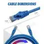 Cat6 Ethernet Cable, 3 Feet (2 Pack) LAN, utp (0.9 Meters) Cat 6, RJ45, Network, Patch, Internet Cable - (3 ft)