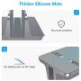 Vertical Laptop Stand [Adjustable Size], OMOTON Desktop Aluminum MacBook Stand with Adjustable Dock Size, Fits All MacBook, Surface, Chromebook and Gaming Laptops (Up to 17.3 inch), Gray