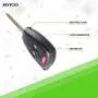 SCITOO 1PC Replacement for 3 Buttons Pad Outer Cover Keyless Entry Remote Car Key Fob Case 2004-2012 Dodge Jeep Buick Chrysler FCC 25695955