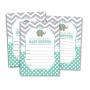 50 Elephant Invitations and Envelopes - Mint (Large Size 5x7)