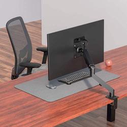 Aludest Single Monitor Arm Adjustable Monitor Stand - Monitor Arms for Single Screens with Full Motion Spring Movement - Fit 17 Inch to 27'' Inch VESA Compatible Screens