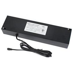 WAC Lighting EN-24100-277-RB2-T Remote Enclosed Electronic Transformer 277V Input 24V Output 100 Watt, Black
