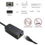 Cable Matters USB to Ethernet Adapter Supporting 10/100 Mbps Ethernet Network in Black