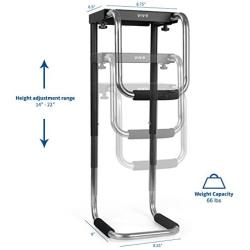 VIVO Heavy Duty Adjustable Under-Desk PC Mount Computer Case Holder Supports up to 66 lbs, MOUNT-PC04A