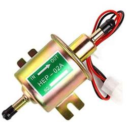 Electric Inline Fuel Pump 12v Universal Transfer Low Pressure Gas Diesel Gasoline Fuel Pump for Carburetor Lawnmower 4-7 PSI