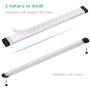 EShine 6 Panels 12 inch LED Dimmable Under Cabinet Lighting Kit, Hand Wave Activated - Touchless Dimming Control, Warm White (3000K)