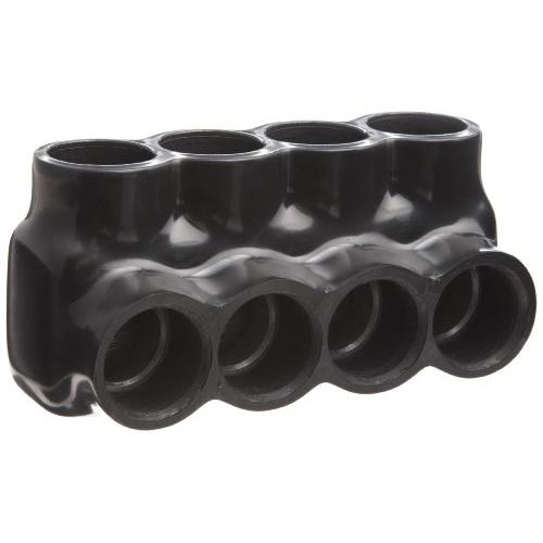 Morris Products 97564 Multi-Cable Connector, Insulated, Single Entry, Black, 4 Ports, 600 - 4 Wire Range, 5/16'' Allen Hex 4 Ports, 600 - 4 Wire Range, 5/16'' Allen Hex