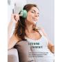 Mpow Bluetooth Headphones, 60 Hours Playtime Wireless Headphones Over Ear with Microphone, Bluetooth 5.0, HiFi Stereo Sound, Protein Earpads, Wired Wireless Headset for Kids, Adults, Home Office, TV