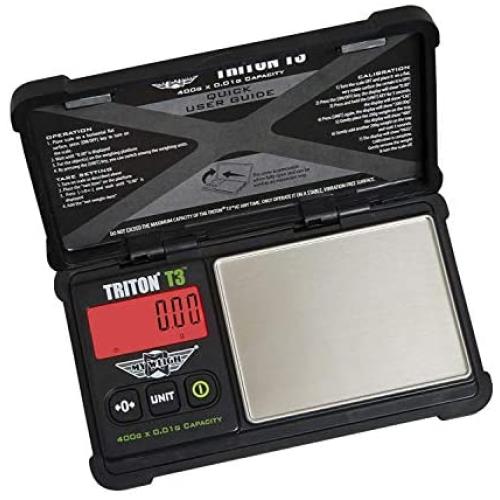 My Weigh T3-400 Triton T3 400 Gram x 0.01 Digital Pocket Scale Black (Pack of 2)