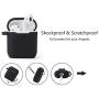 Filoto Case for Airpods, Airpod Case Cover for Apple Airpods 2&1 Charging Case, Cute Air Pods Silicone Protective Accessories Cases/Keychain/Pompom/Strap, Best Gift for Girls and Women, Black