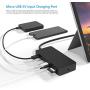 Surface Pro Dock for Surface Pro 4/5/6 Docking Station with HDMI, VGA, DP, RJ-45 Gigabit Ethernet Port, 3X USB 3.0 Ports, USB C Sync Port, Audio Out Port, SD/TF Card Reader, Micro USB Port