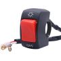 Taiss 12V 7/8″(22mm) Universal Motorcycle Handlebar Switch for U5 U7 U2 Motorcycles Scooter Electrombile Motorbike Headlight Red On Off Button F001-R