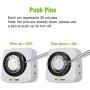 BN-LINK Indoor 24-Hour Mechanical Timer Outlet, 2 Prong, 2-Pack
